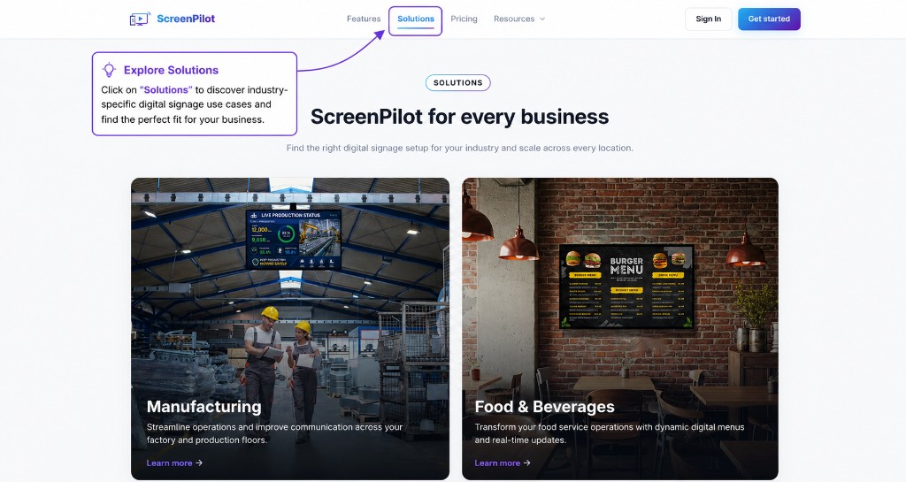 Explore ScreenPilot solutions by industry