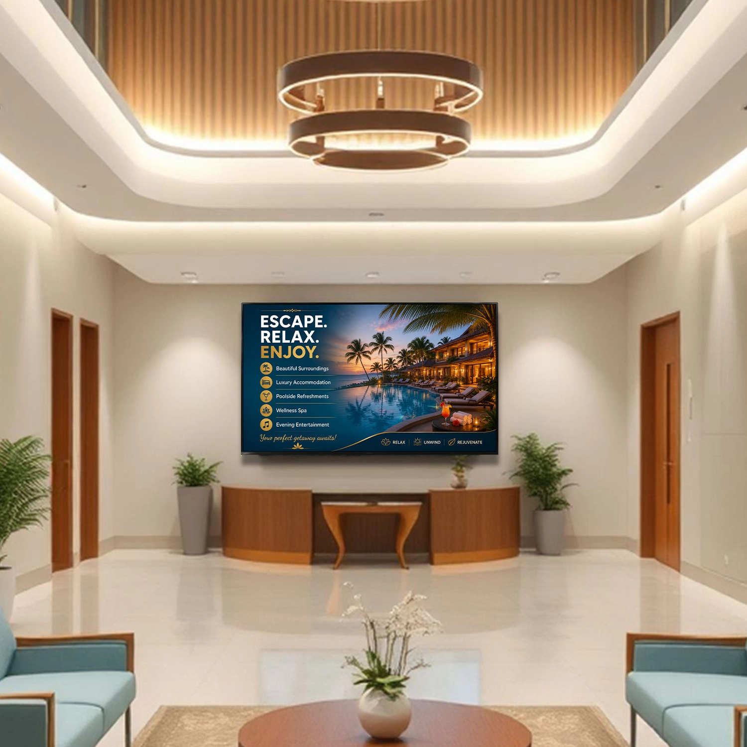Hospitality digital signage