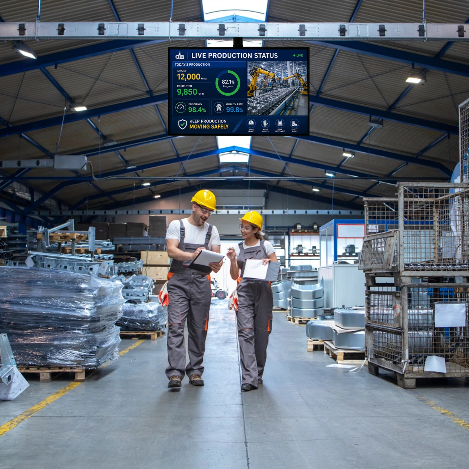 Manufacturing digital signage